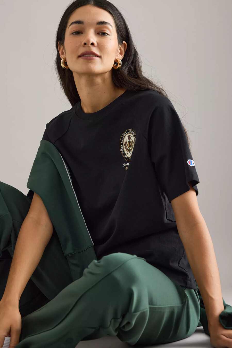 t-shirt med champion-märke