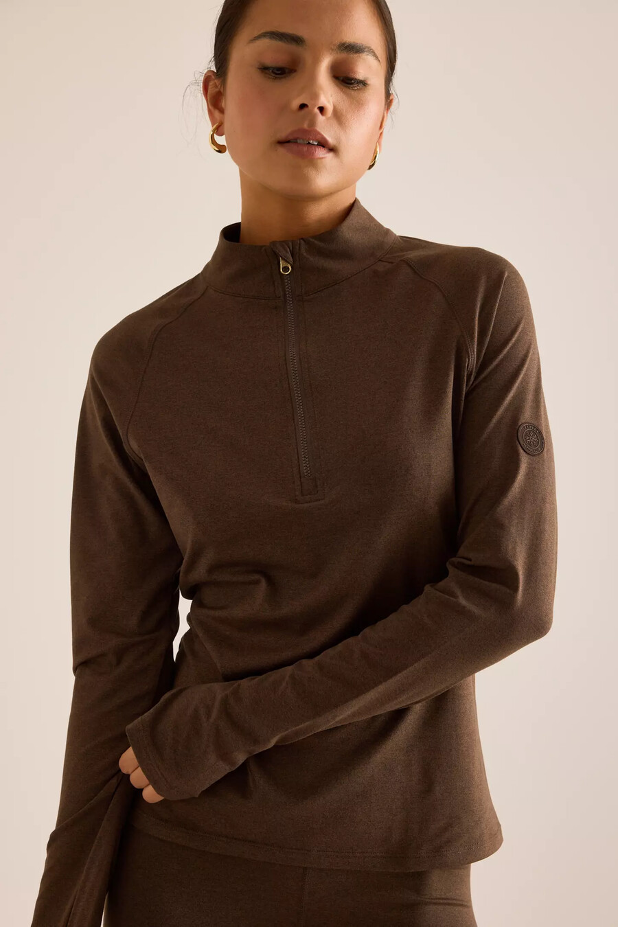 varley always half-zip base layer top