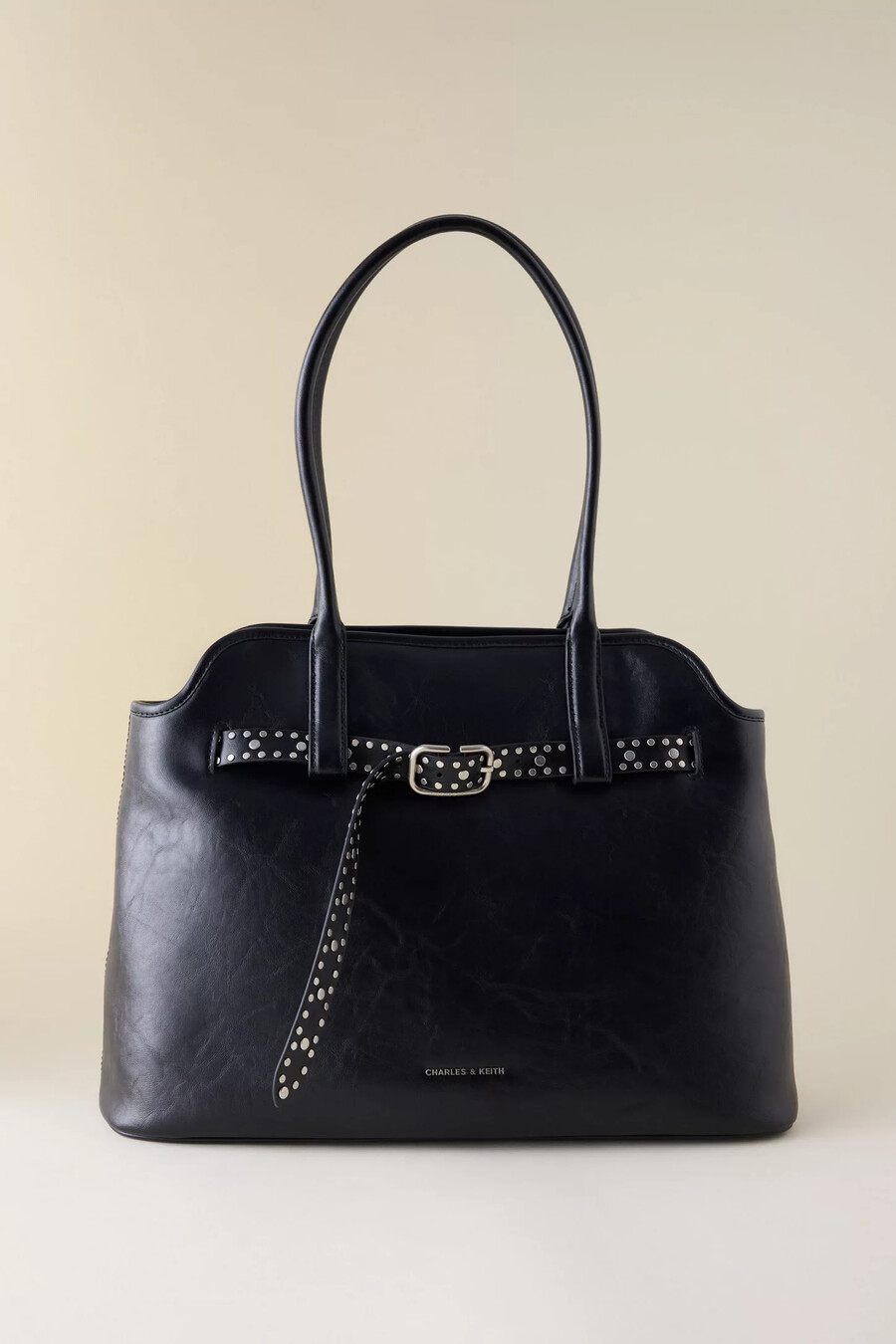 charles keith victoria tygväska med bälte