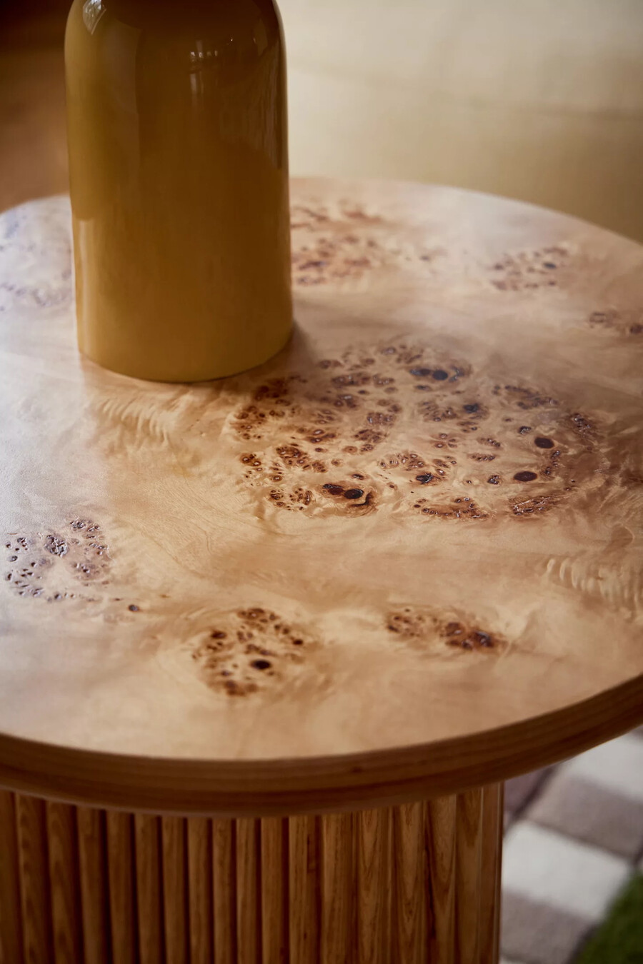 scout burl wood litet sidobord