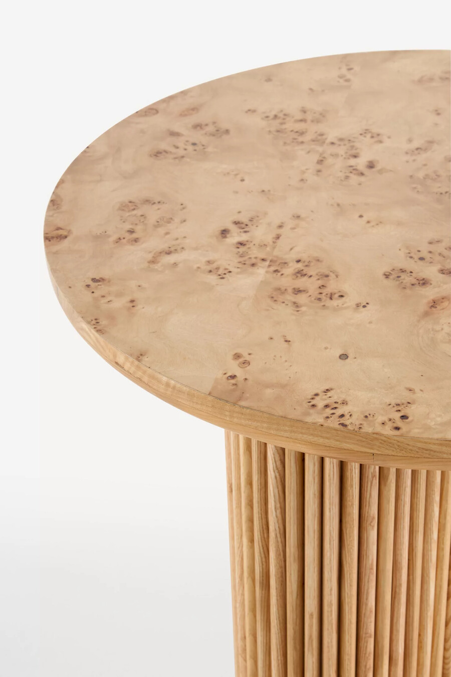 scout burl wood litet sidobord
