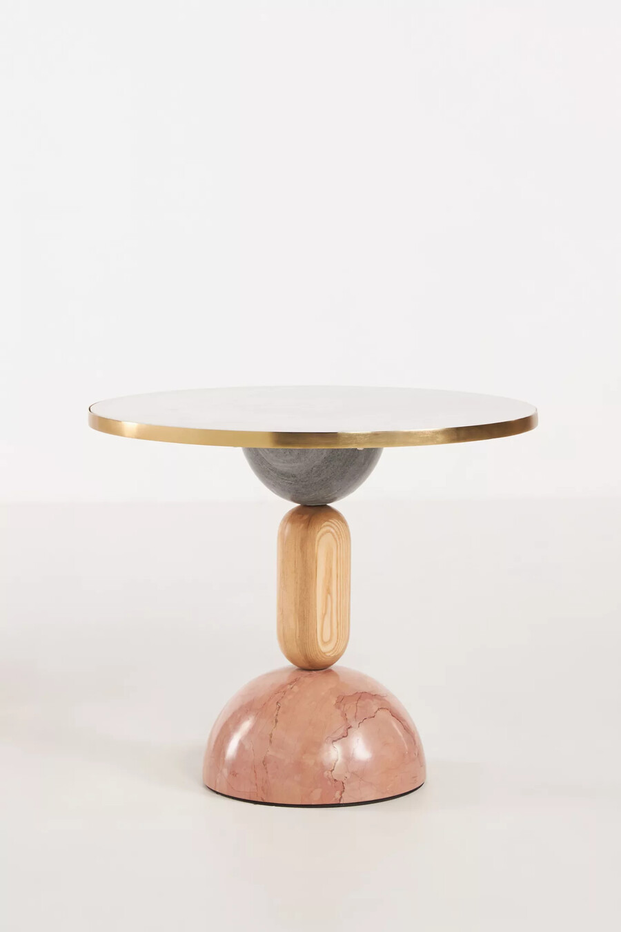 erin fetherston för anthropologie dulcette sidobord med marmorskiva