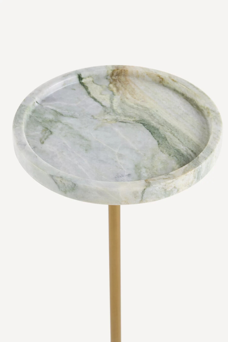 virvlande marmor sidobord