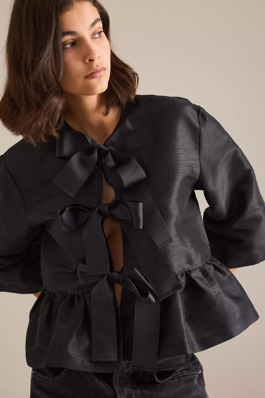 stella nova blus med rosett
