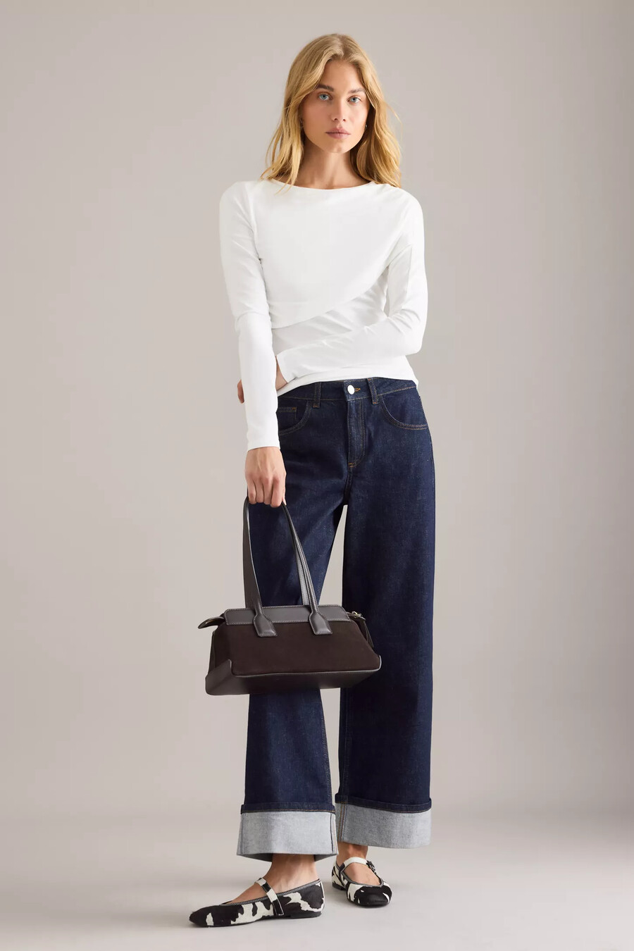 by anthropologie rynkad topp med bara axlar