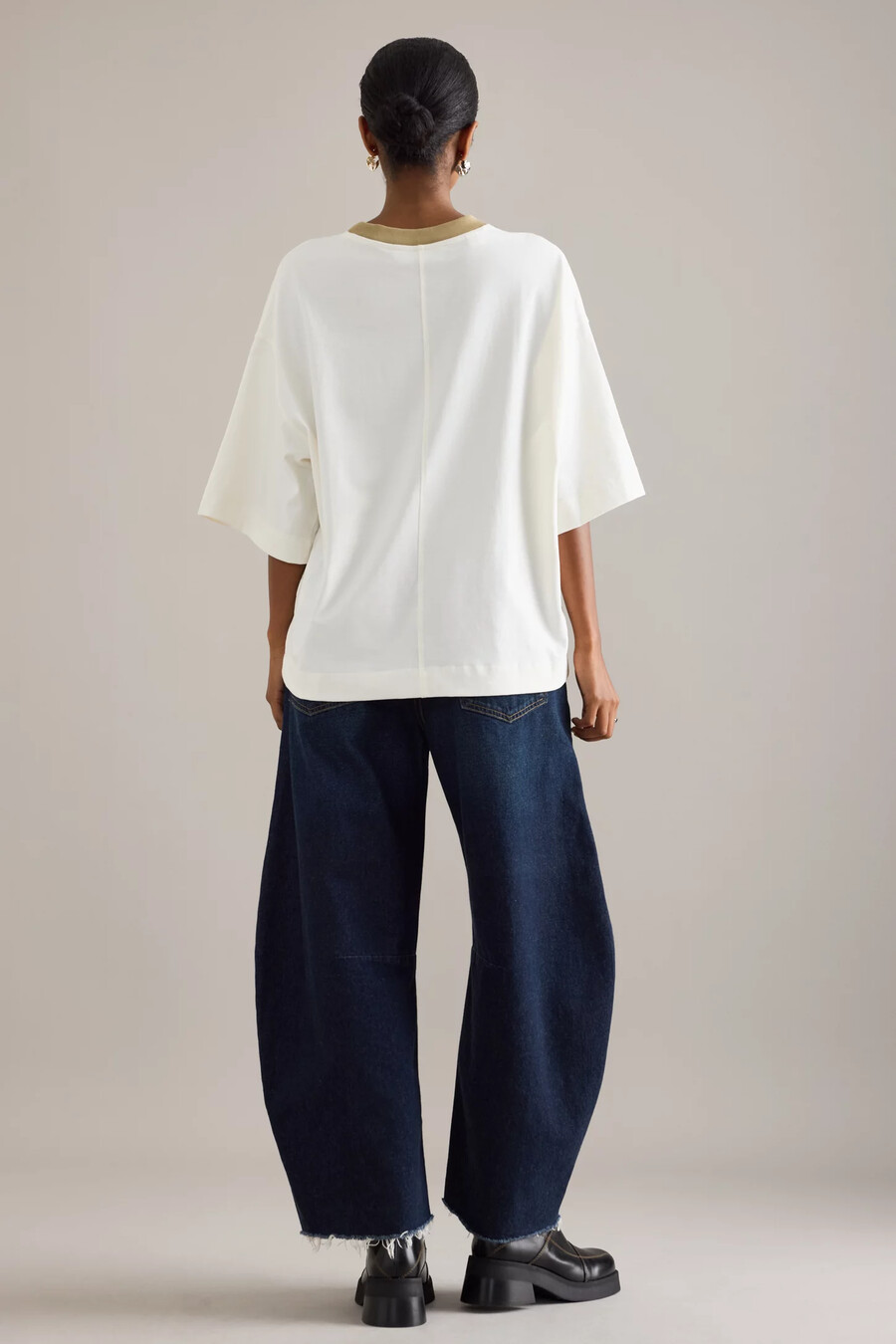 selected oversized kontrast t-shirt