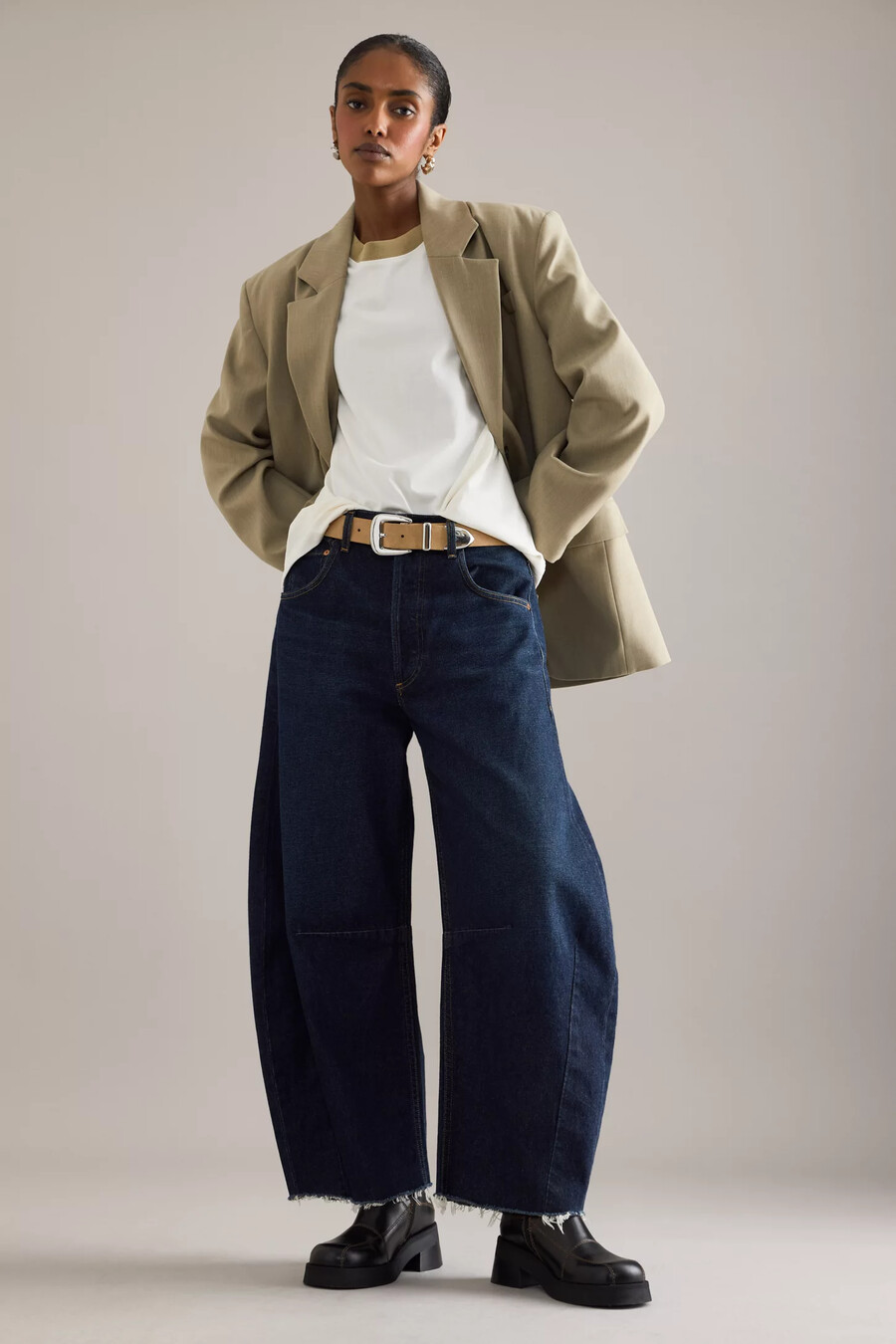 selected oversized kontrast t-shirt