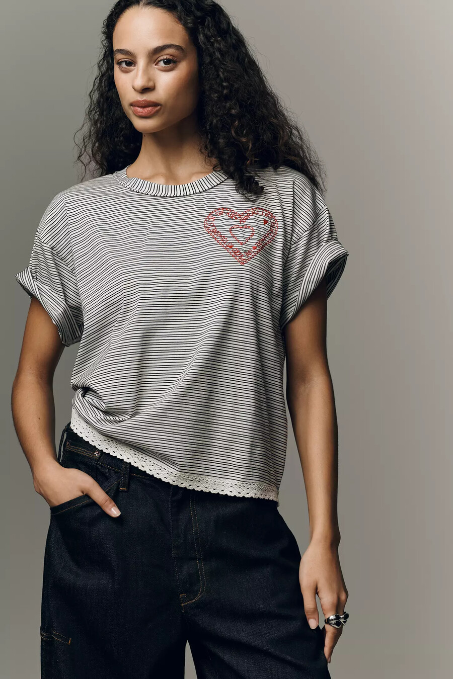 pilcro yours truly graphic t-shirt
