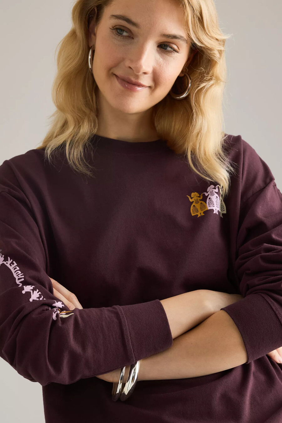 damson madder paper cut t-shirt för tjejer