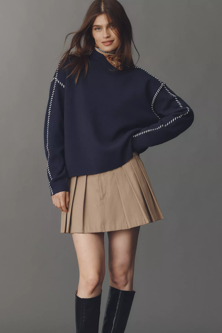 maeve carys tröja med hög halsringning pullover