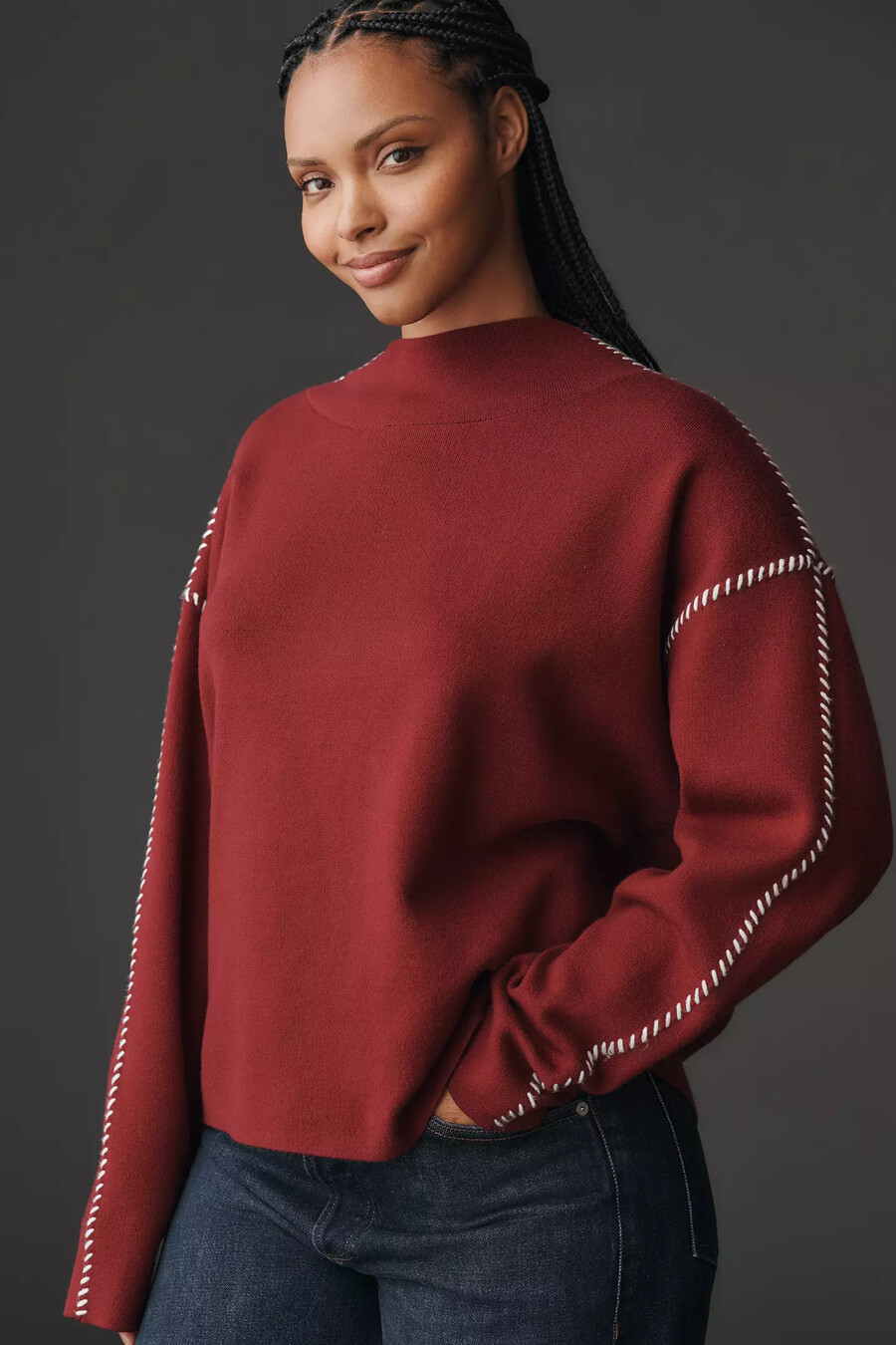 maeve carys tröja med hög halsringning pullover