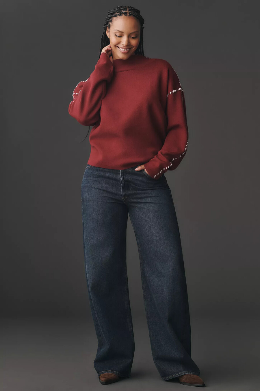 maeve carys tröja med hög halsringning pullover