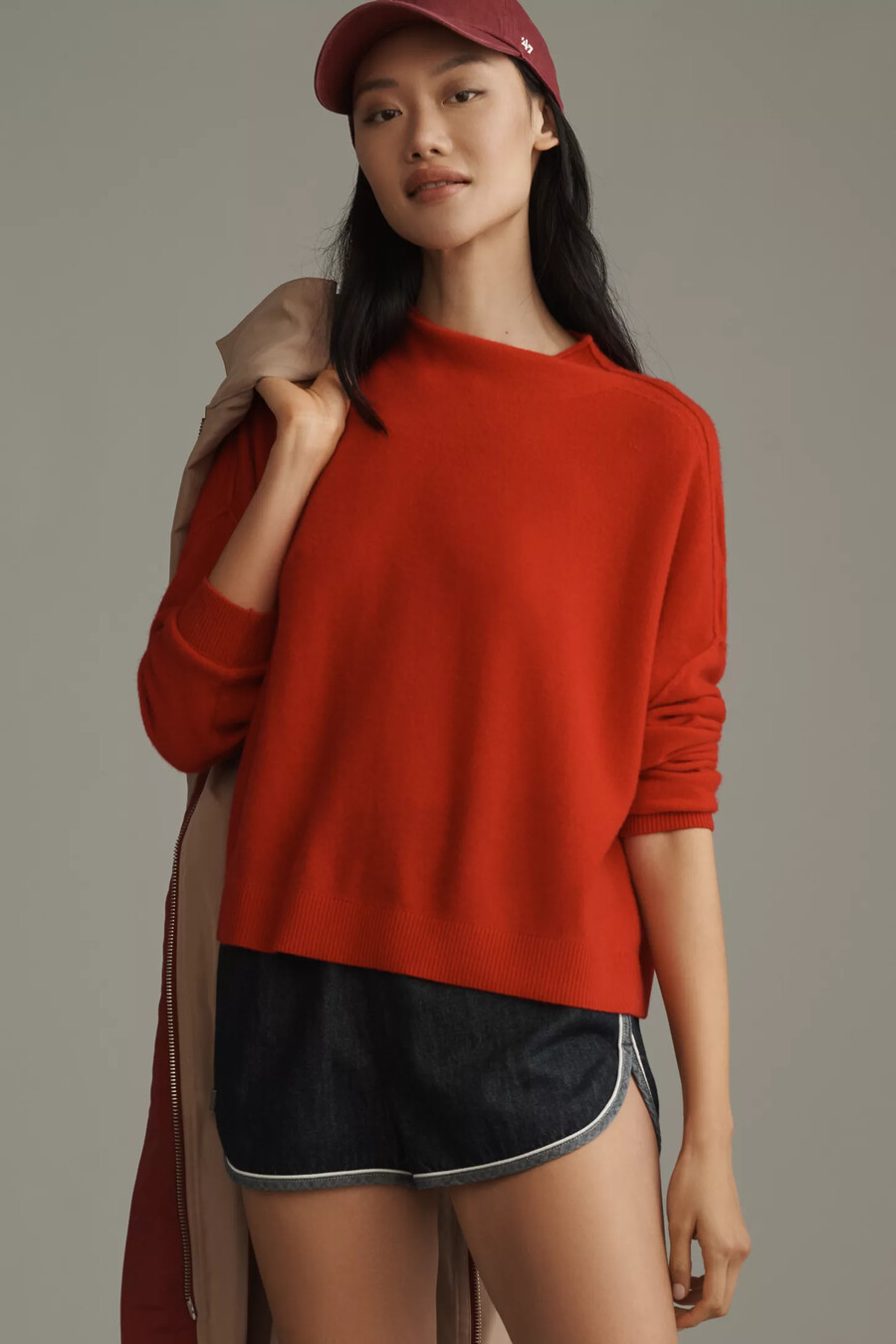alani kashmirtröja med hög halsringning pullover