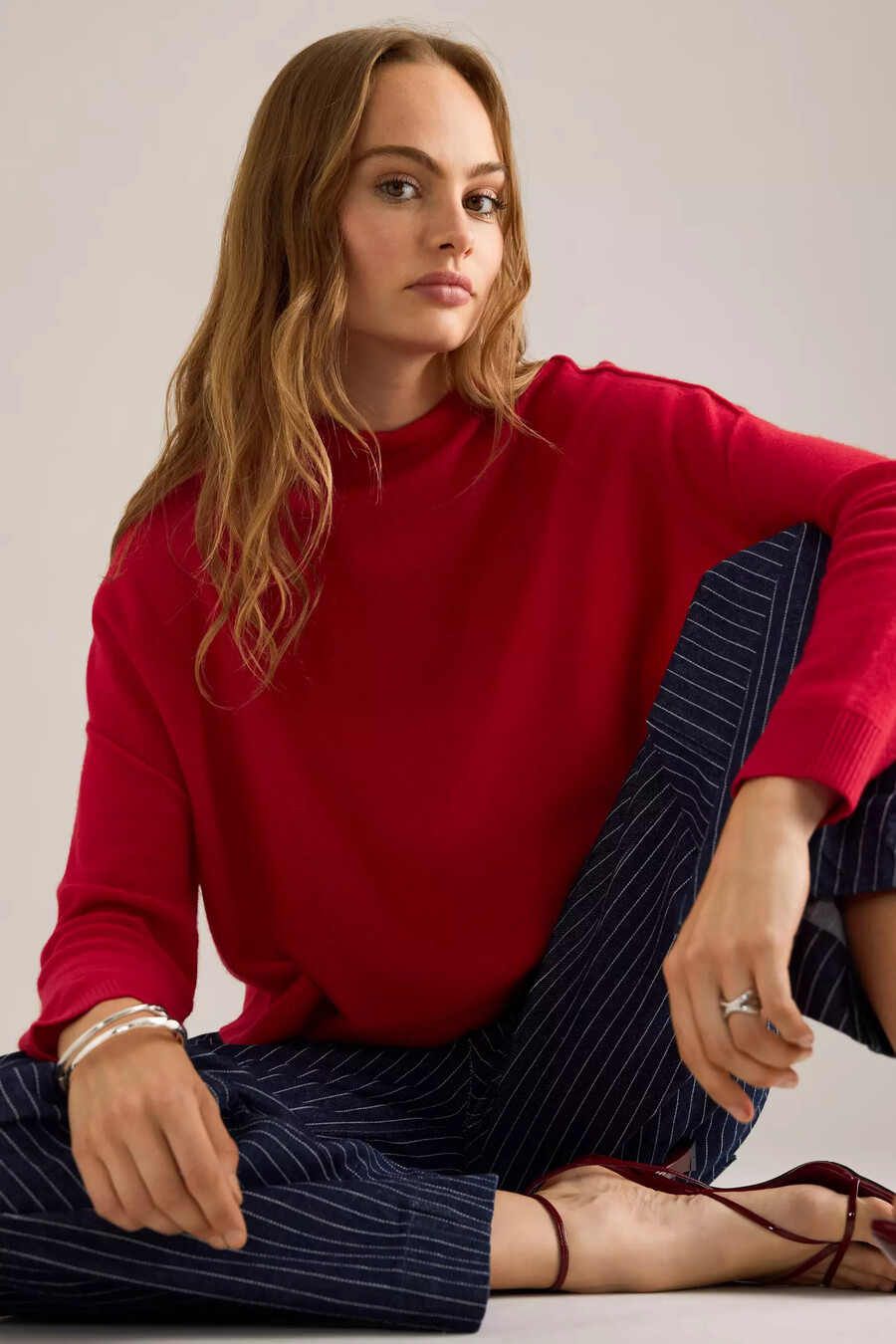 alani kashmirtröja med hög halsringning pullover