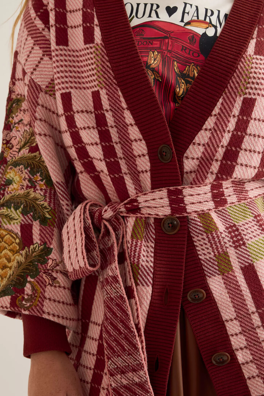 barbour x farm rio luisa kofta