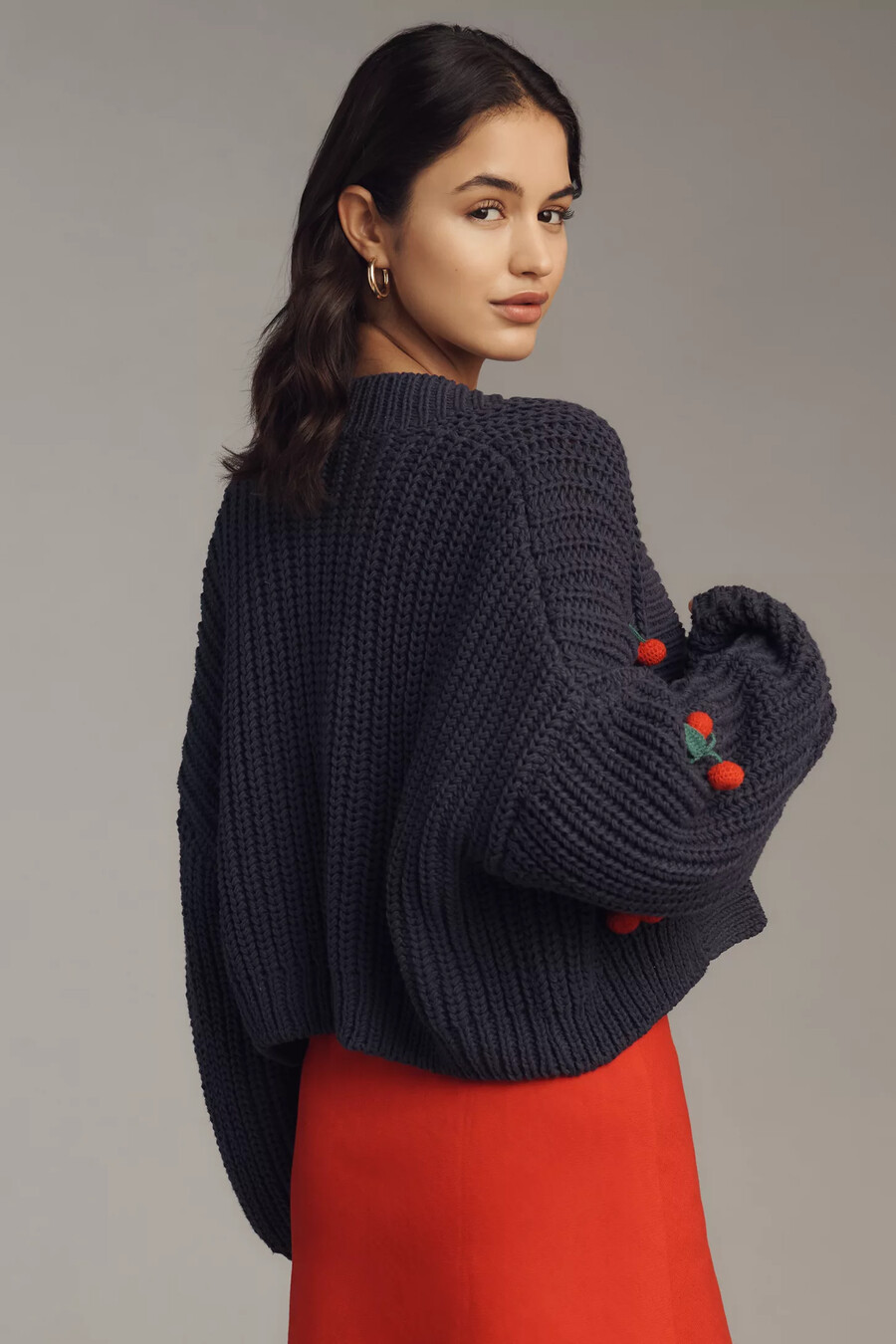 alicia 3d cropped cardigan från maeve