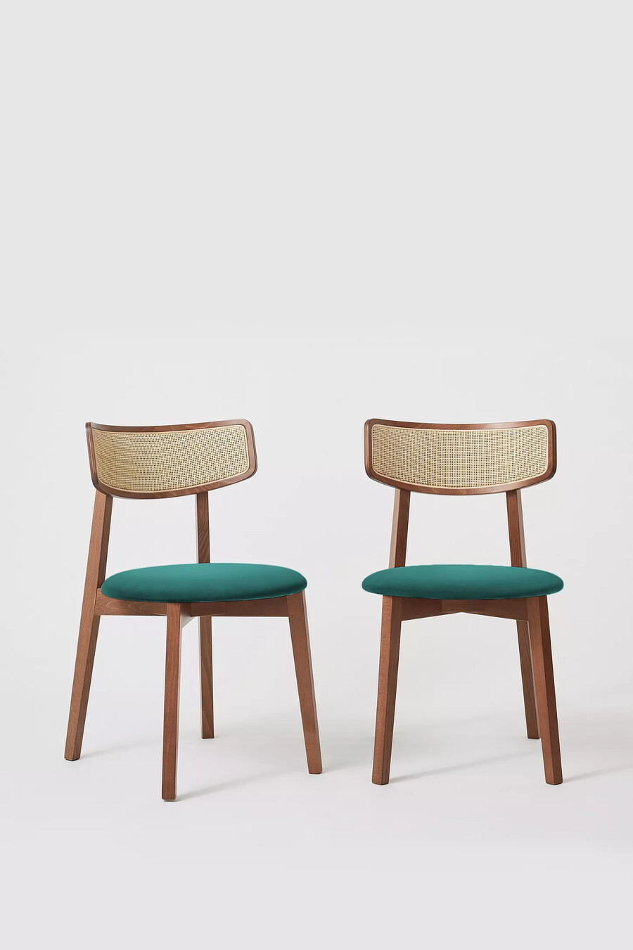 set med 2 annie cane-stolar