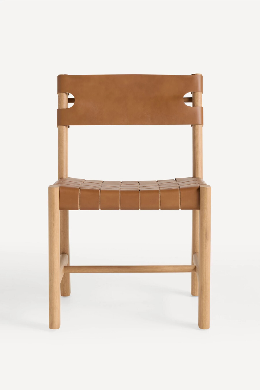 läder sling matstol