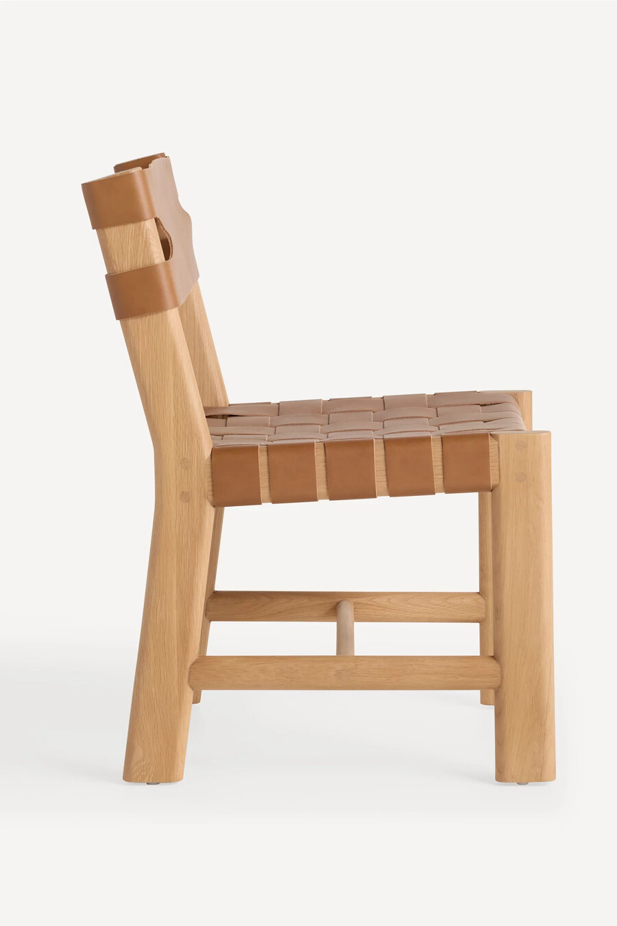 läder sling matstol