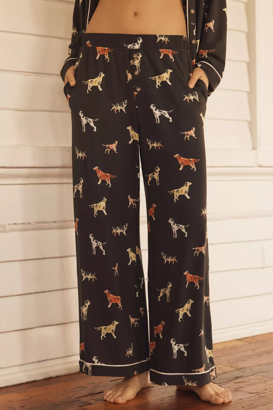 briar piped pyjamasbyxor