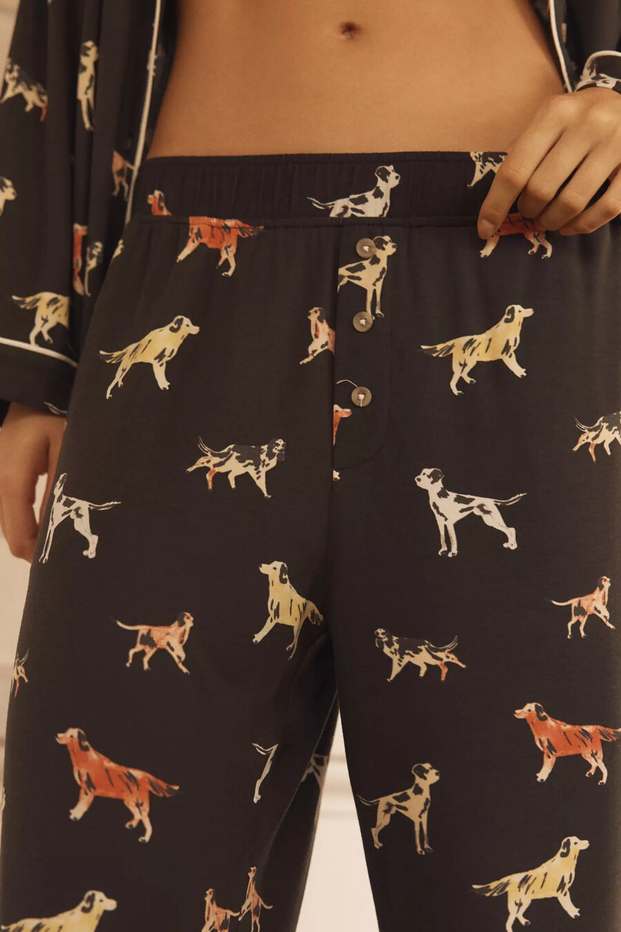 briar piped pyjamasbyxor