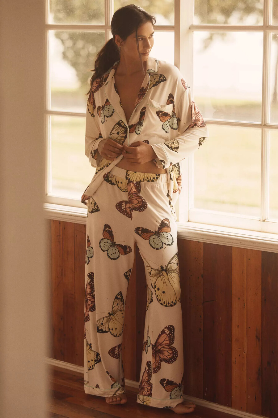 briar piped pyjamasbyxor