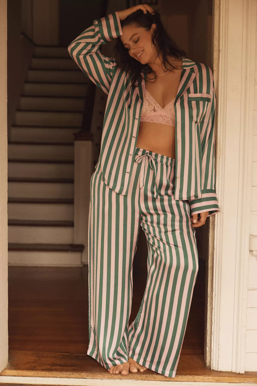 silkeslen pyjamasbyxa från anthropologie