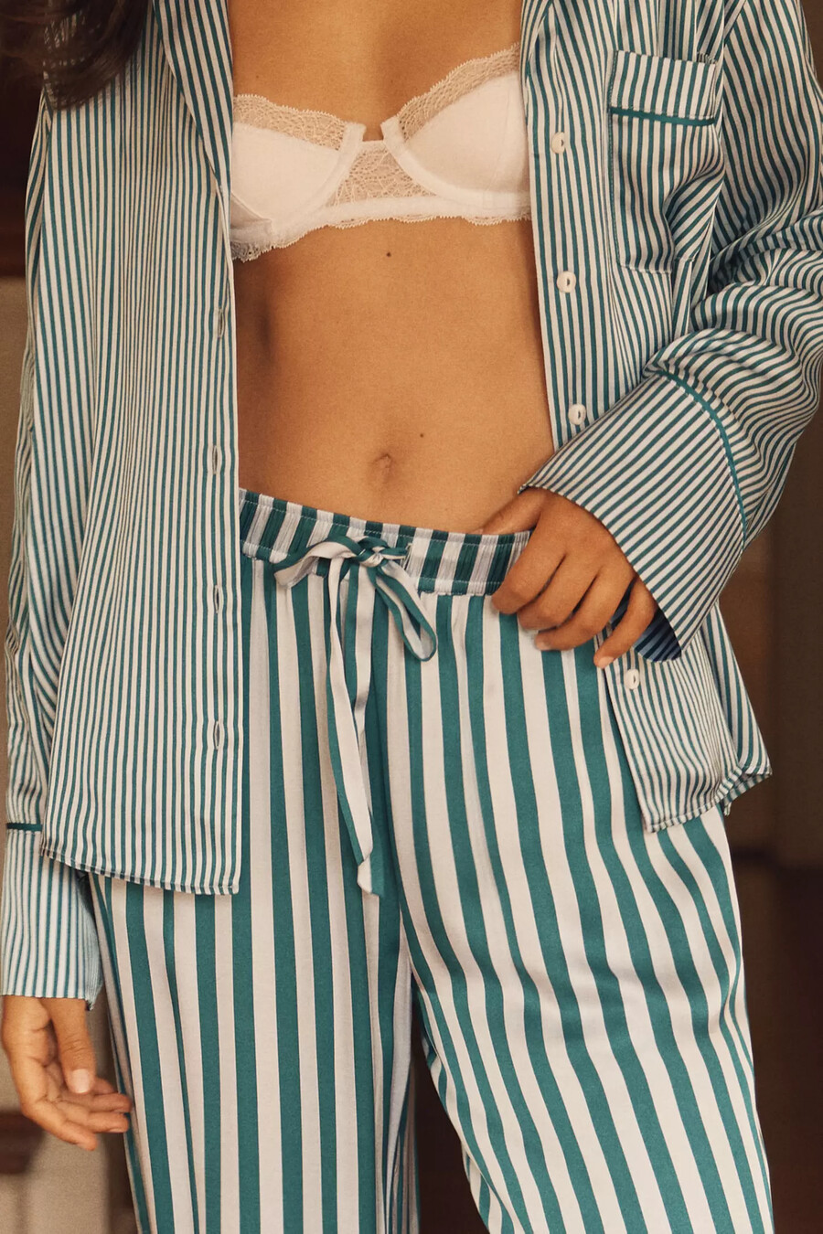 silkeslen pyjamasbyxa från anthropologie
