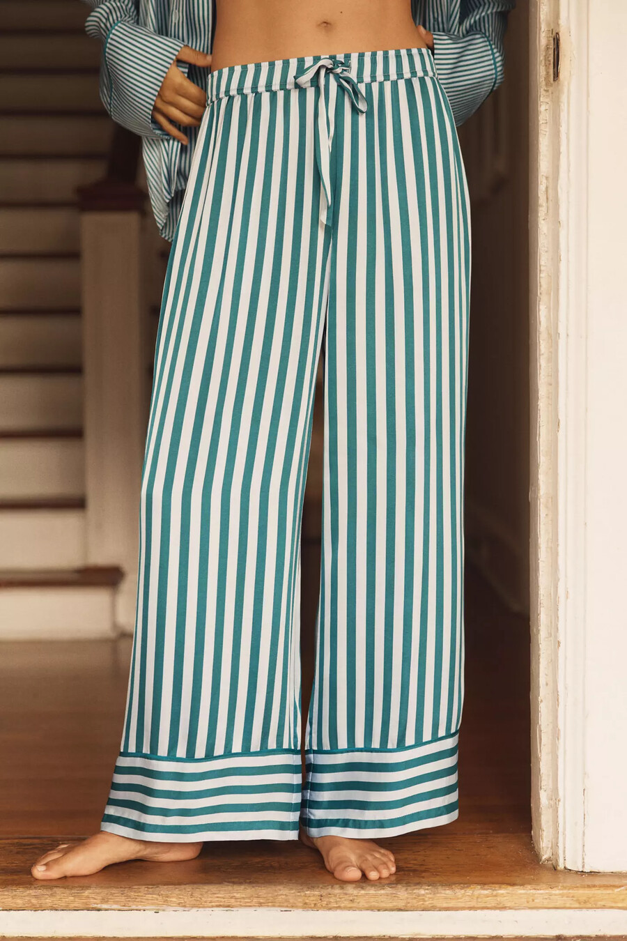 silkeslen pyjamasbyxa från anthropologie