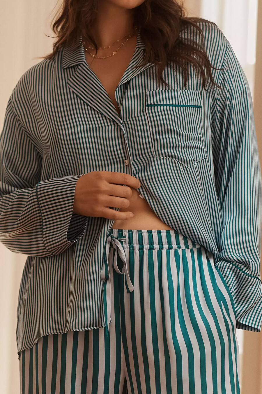 silkeslen pyjamasbyxa från anthropologie