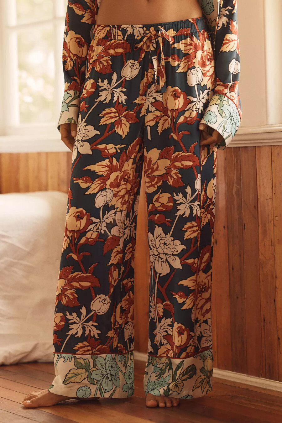 silkeslen pyjamasbyxa från anthropologie
