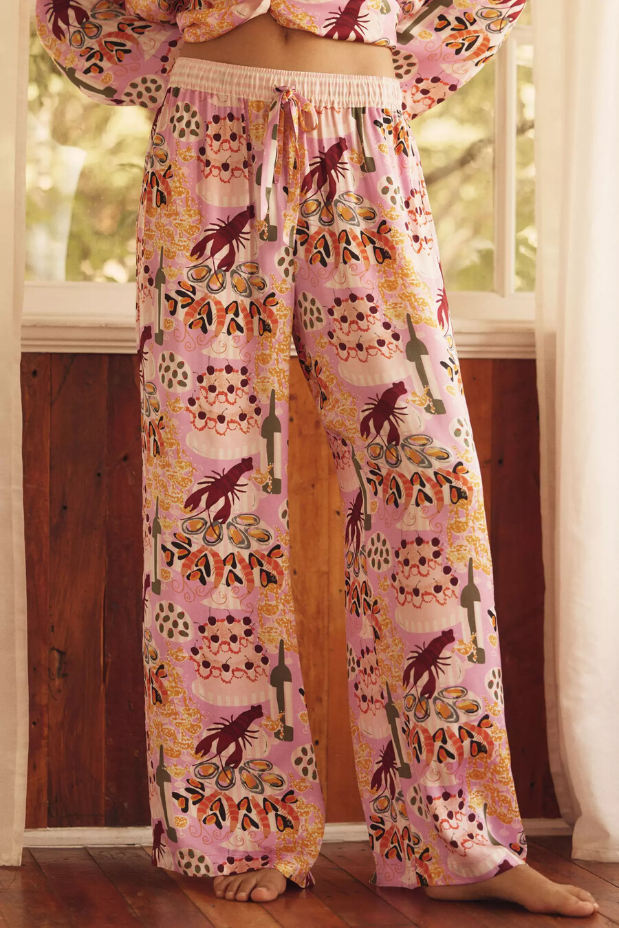 silkeslen pyjamasbyxa från anthropologie