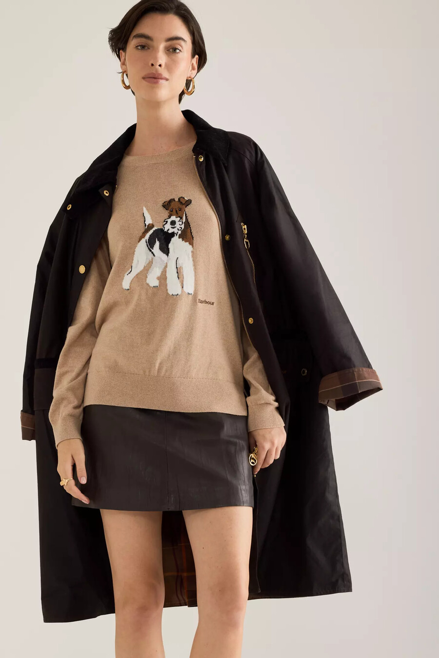 barbour evette vaxad bomullsbilkappa