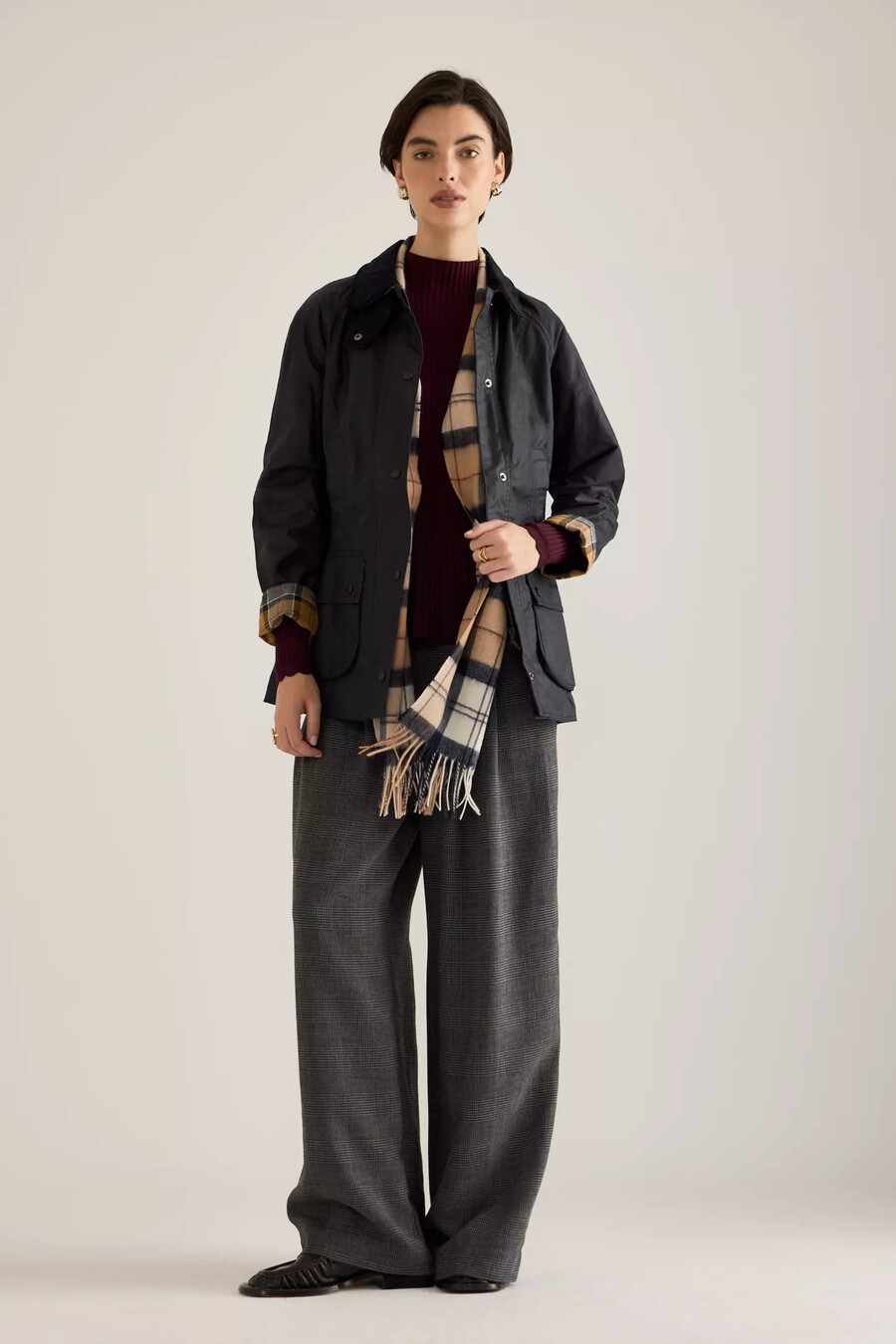barbour beadnell vaxad jacka