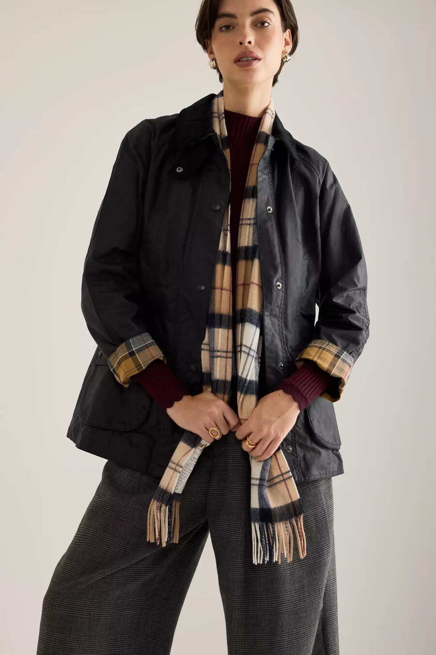 barbour beadnell vaxad jacka