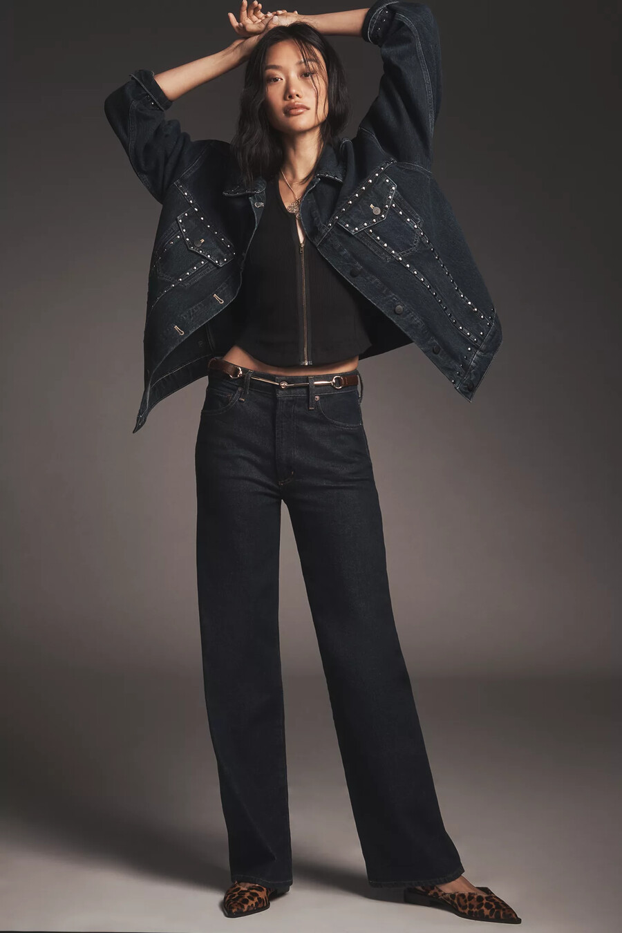 weston denim boyfriend jacket från pilcro nitutgåva