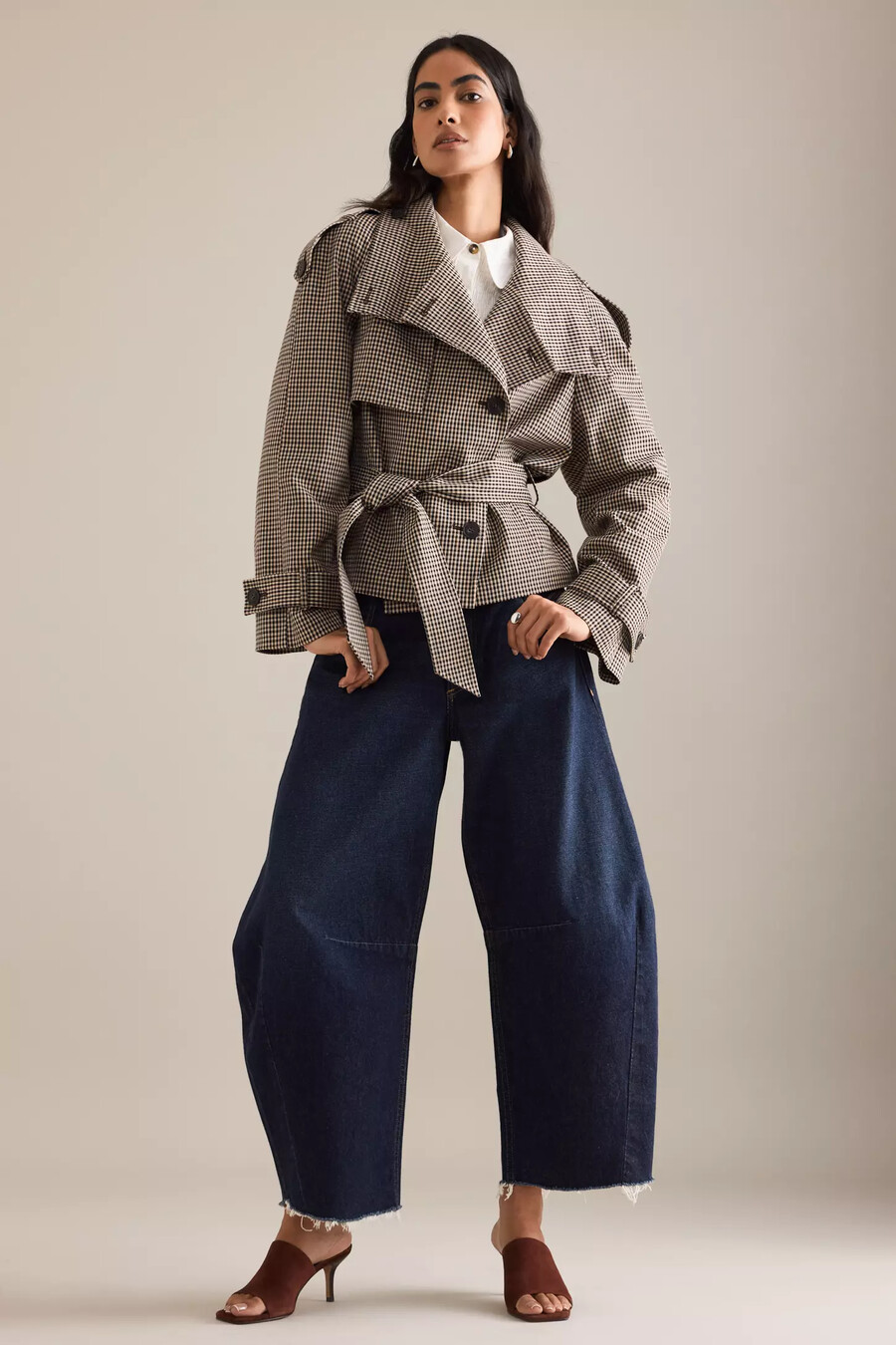 by anthropologie rutig beskuren trenchcoat