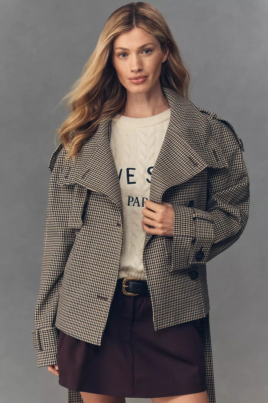 by anthropologie rutig beskuren trenchcoat
