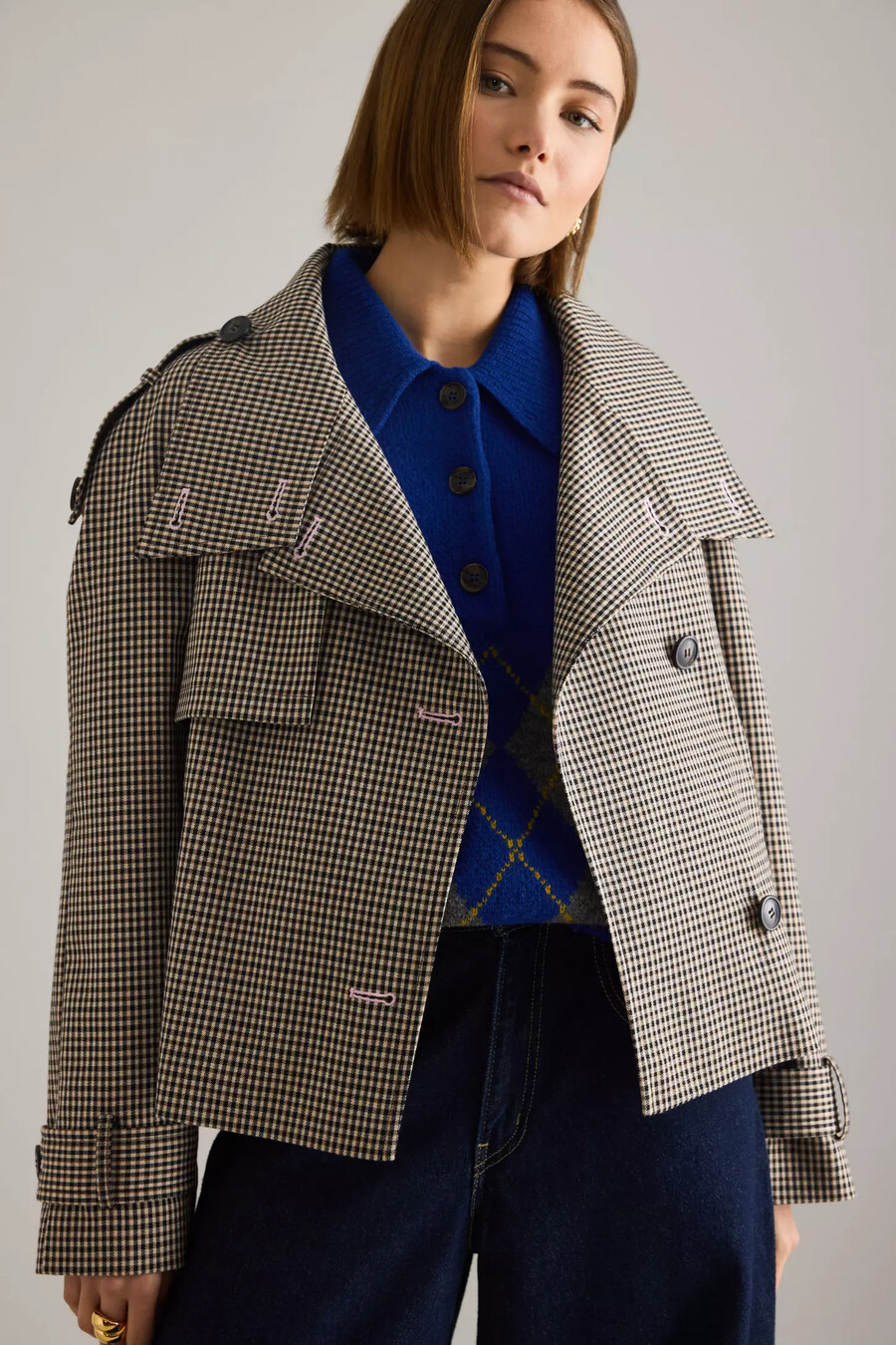 by anthropologie rutig beskuren trenchcoat