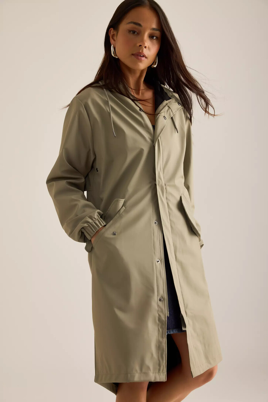 rains vattentät fishtail parka