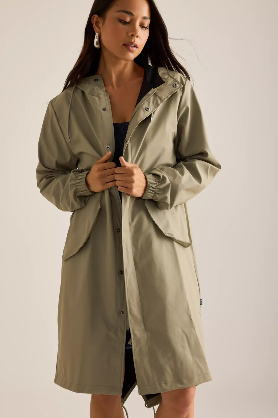 rains vattentät fishtail parka