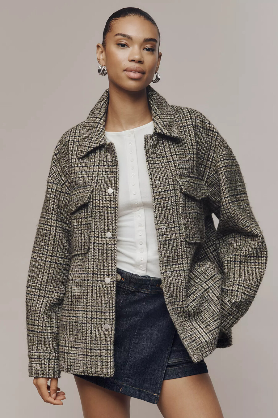 maeve tweed skjortjacka