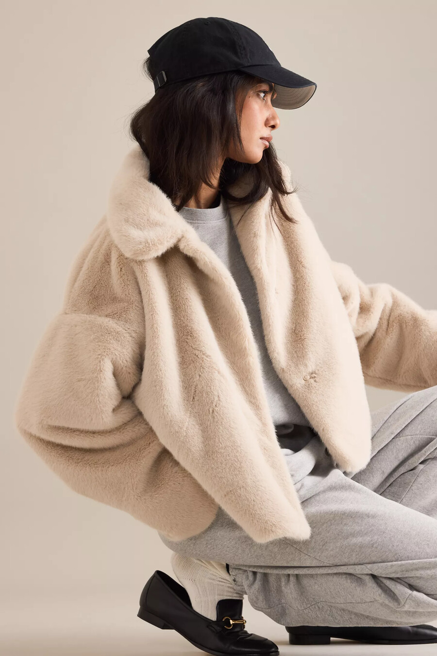 jacka i fuskpäls från anthropologie