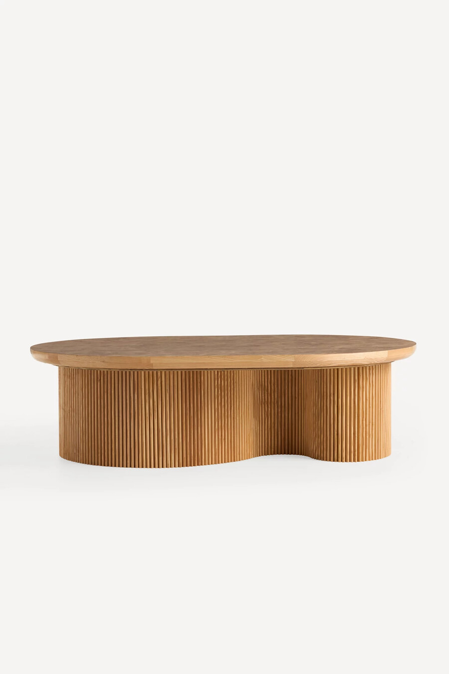 scout burl wood räfflat soffbord