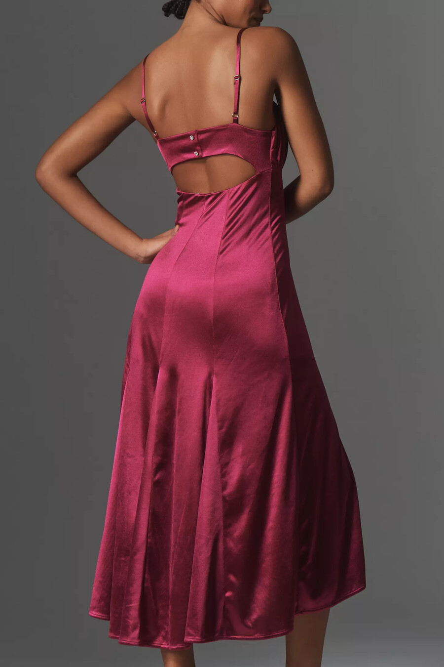 by anthropologie ärmlös babydoll midiklänning