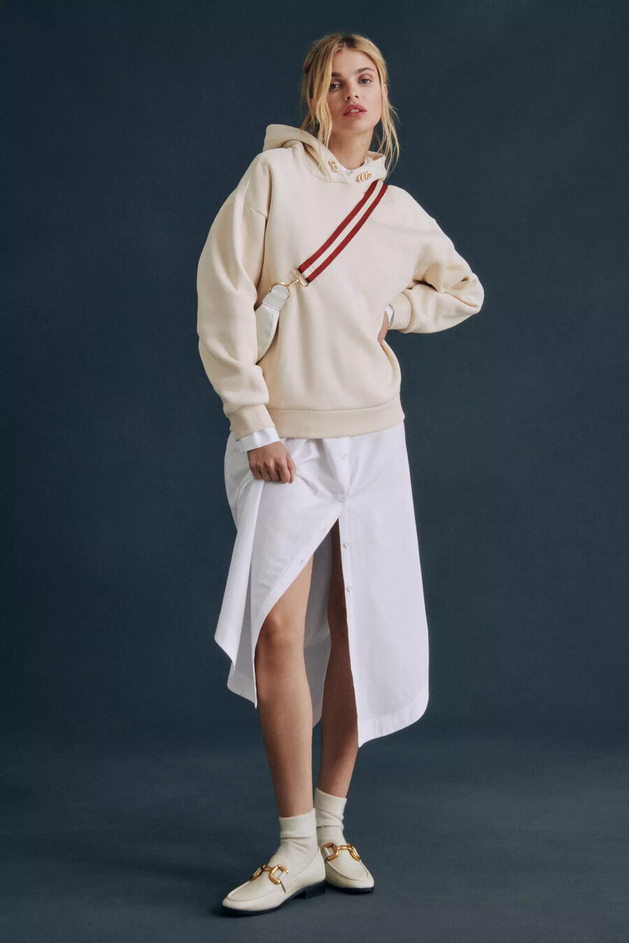 långärmad skjortklänning från anthropologie