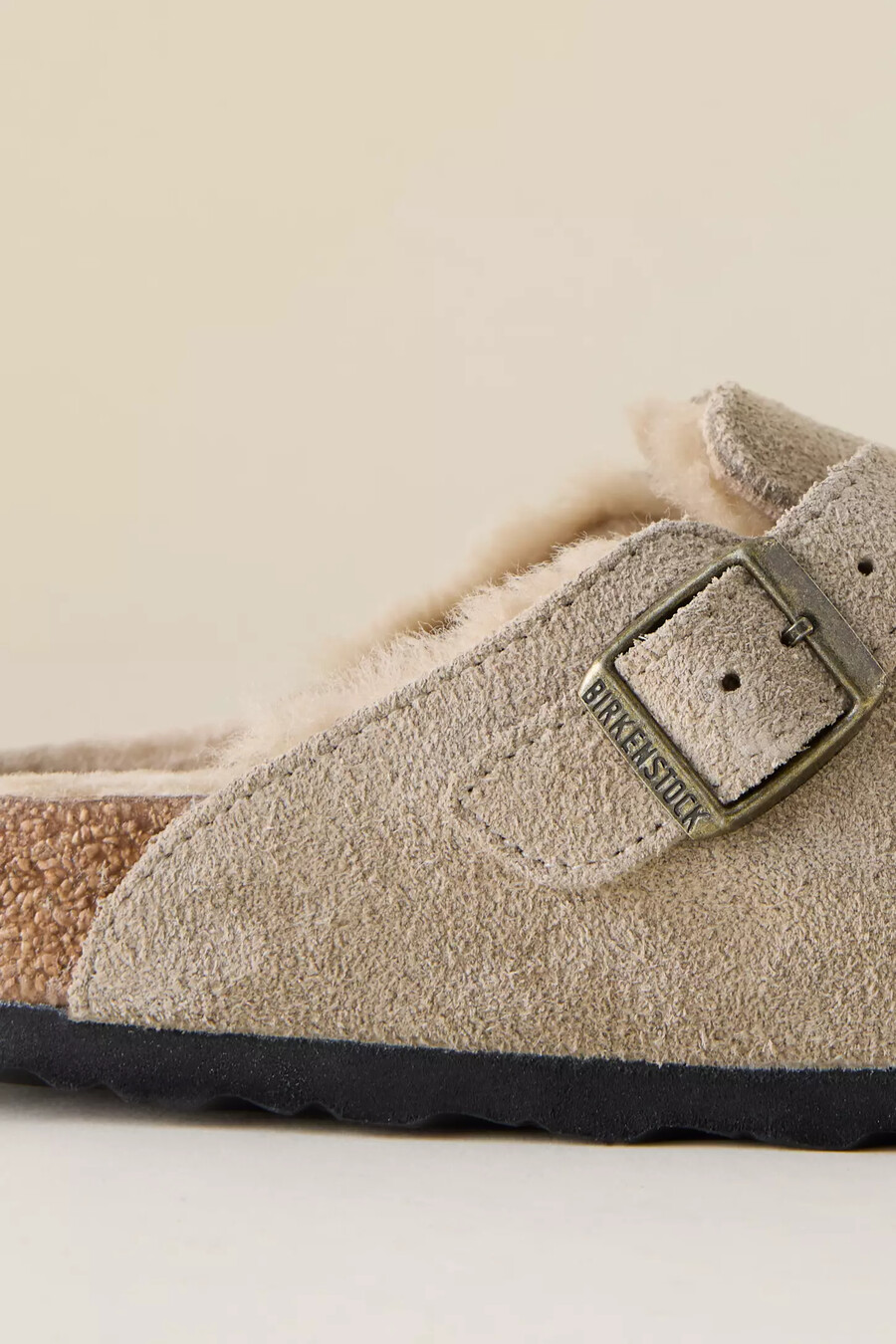 birkenstock boston fårskinnsträskor
