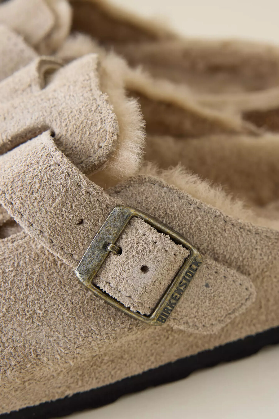birkenstock boston fårskinnsträskor