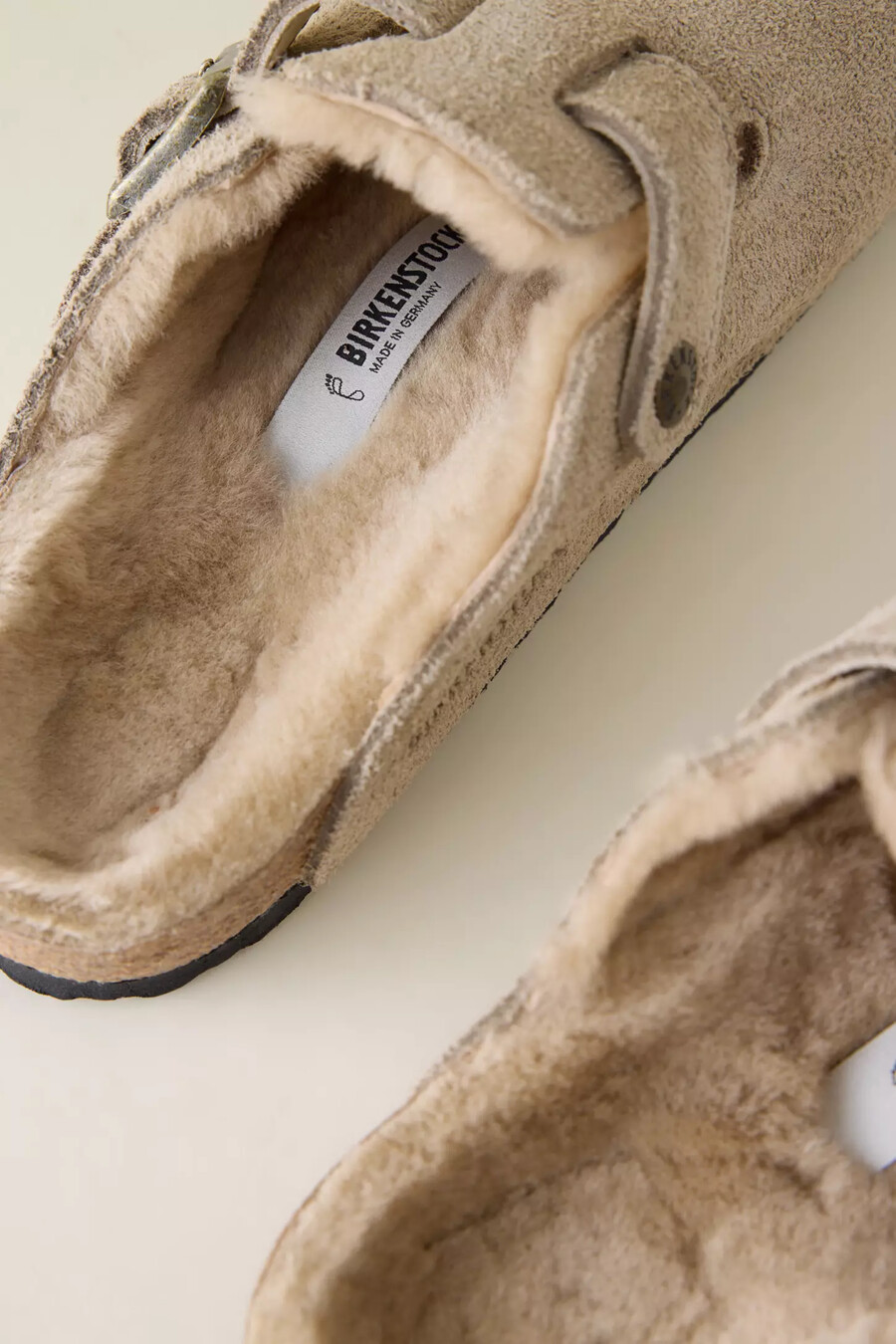 birkenstock boston fårskinnsträskor