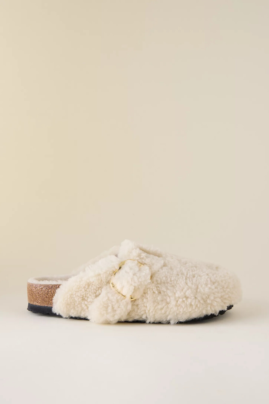 birkenstock boston big buckle shearling träskor